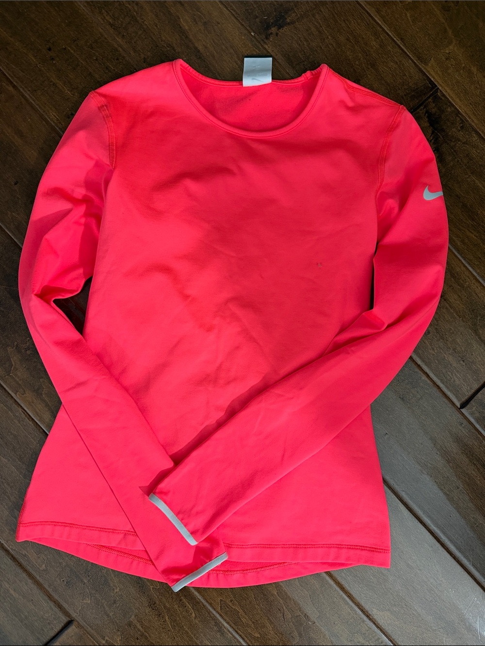 Nike Neon Pink Long Sleeve Performance Top